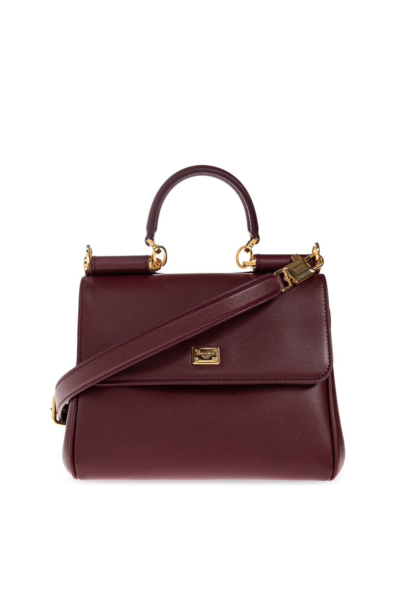 バッグ・カバンその他 Dolce&Gabbana My Sicily handbag in burgundy leather Sicily Medium leather tote bag in burgundy - Dolce Gabbana